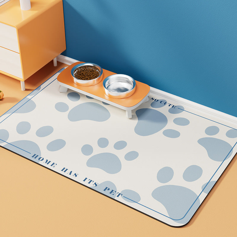 Pet Diatom Ooze Floor Mat Dogs And Cats Eating Mat Spill-proof Waterproof Quick-drying Placemat - My Store