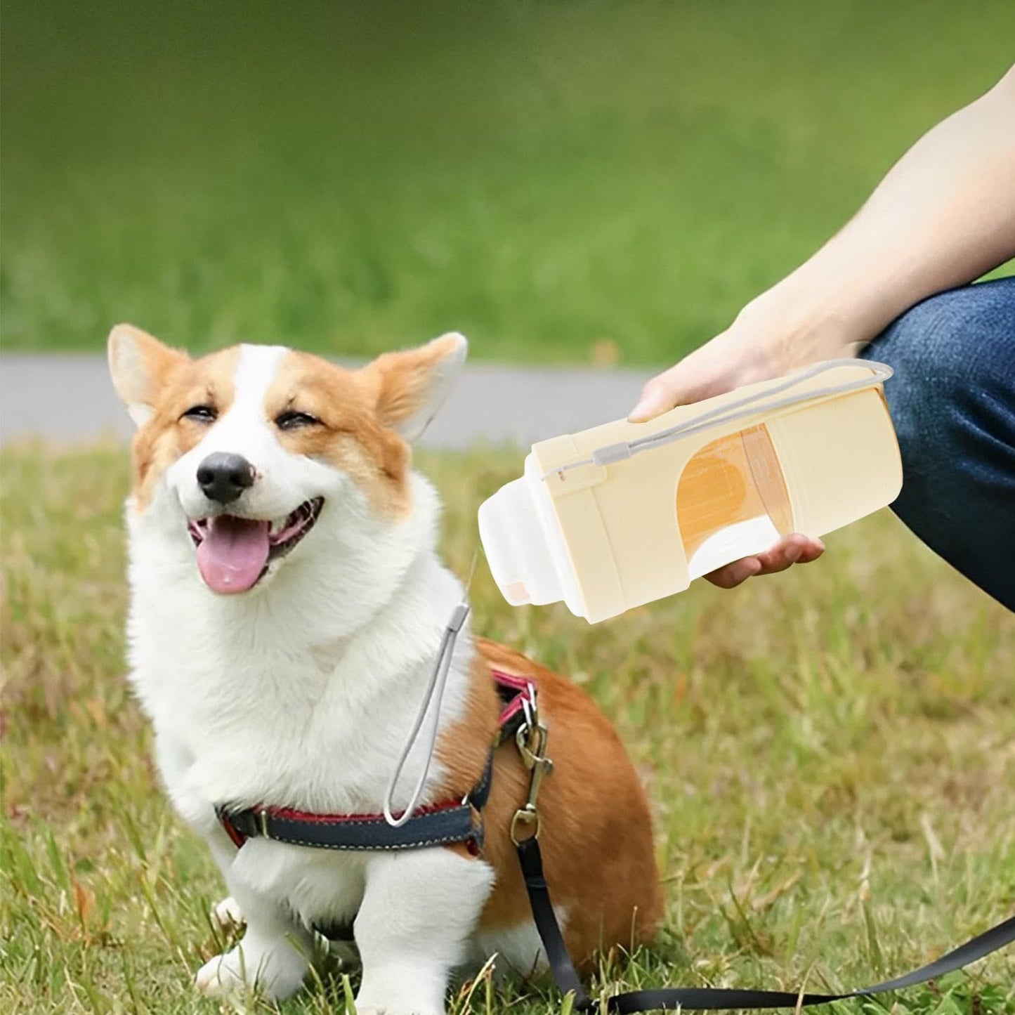 2 In 1 Travel Dog Water Bottle Pet Water Dispenser Feeder Drinking Feeder Dog Outing Water Feeder Pets Outdoor Portable Cup Pet Products - My Store