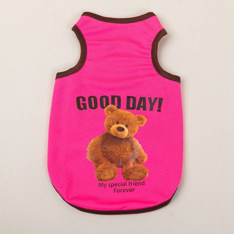 Breathable Thin Pet Clothes Summer Puppy Clothes Cat Clothes Dog Vest - My Store