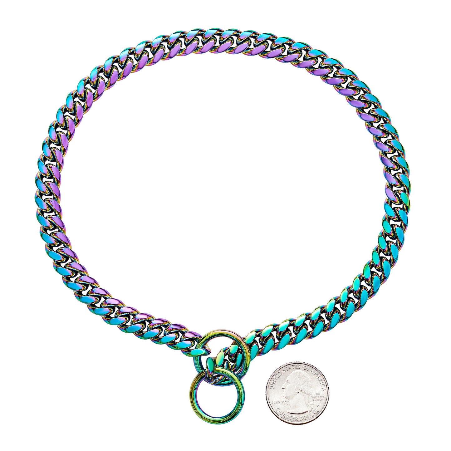 Small And Medium Sized Pet Dog Leash Stainless Steel Encrypted Collar - My Store