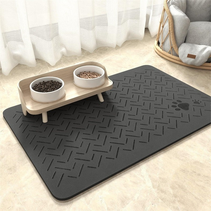 Pet Diatom Ooze Floor Mat Dogs And Cats Eating Mat Spill-proof Waterproof Quick-drying Placemat - My Store