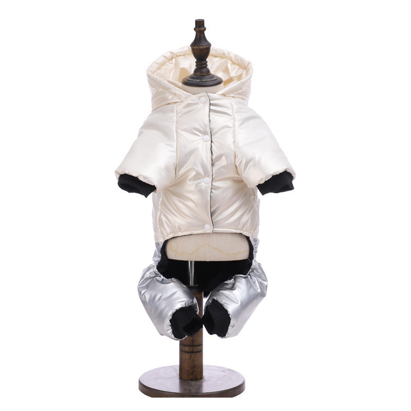 Pet Clothing Waterproof Windproof Dog Four-legged Cotton-padded Clothes - My Store