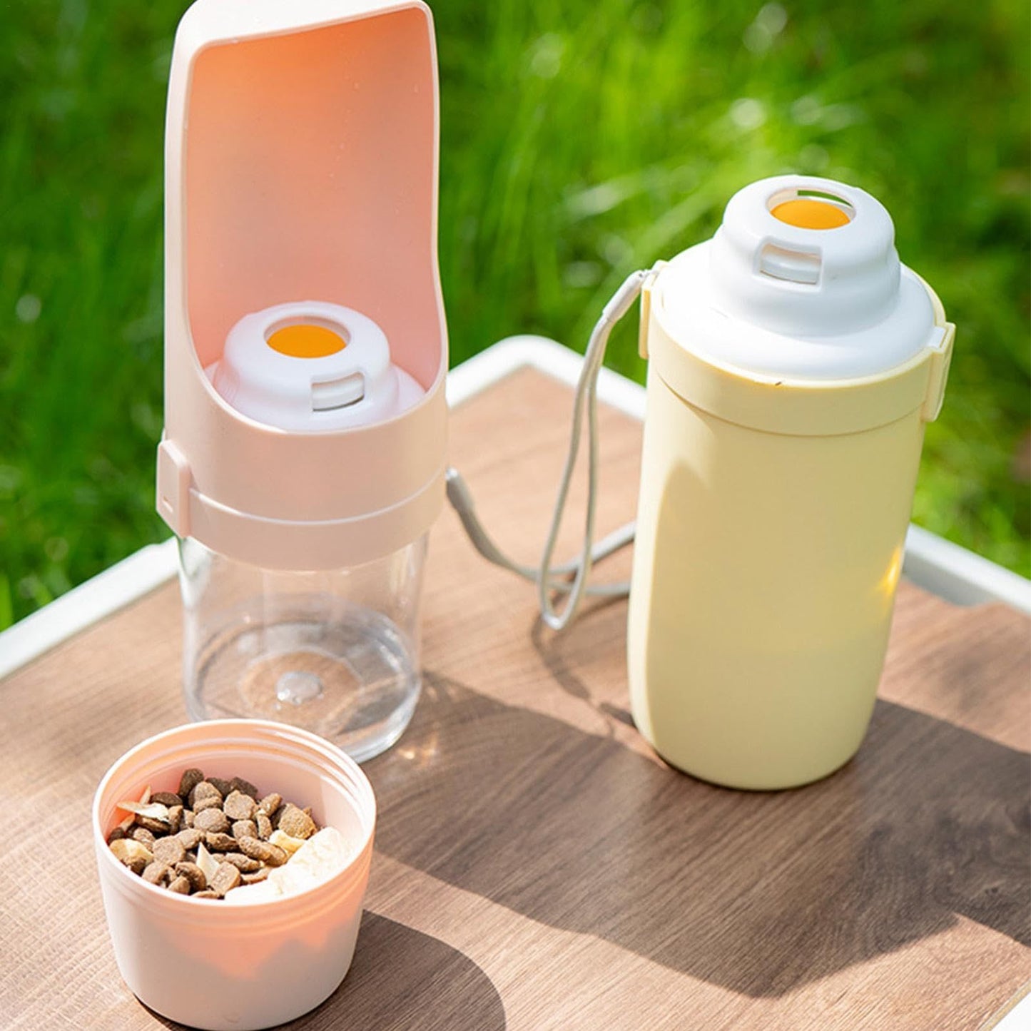 2 In 1 Travel Dog Water Bottle Pet Water Dispenser Feeder Drinking Feeder Dog Outing Water Feeder Pets Outdoor Portable Cup Pet Products - My Store