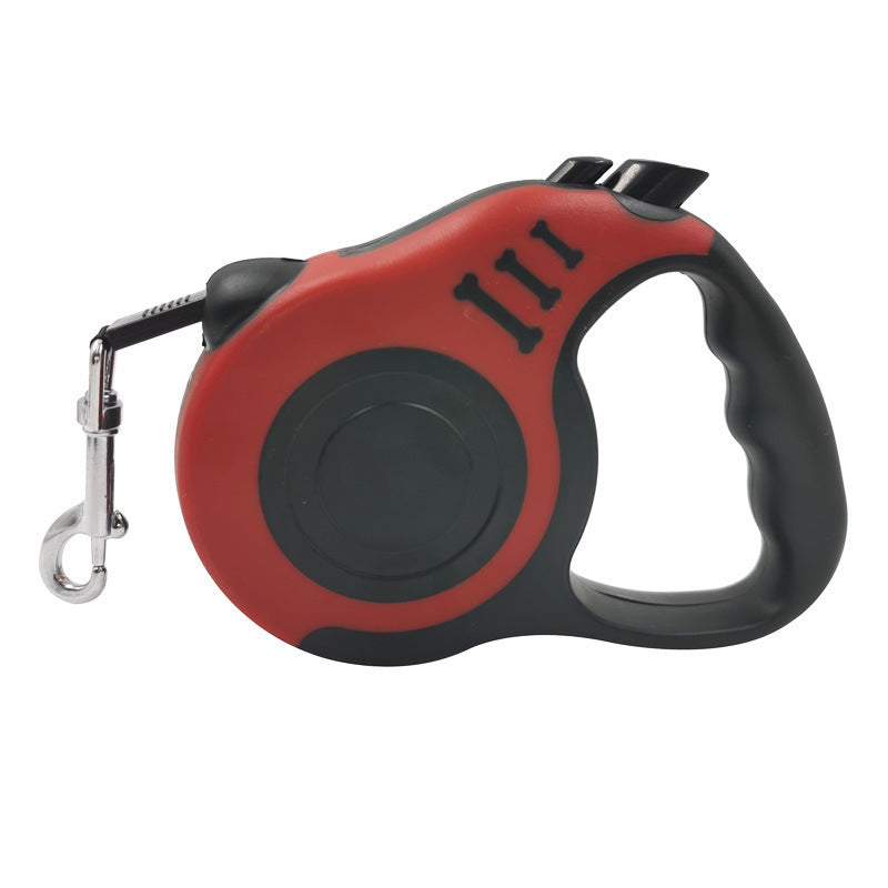 Pet Dog Automatic Retractable Leash Bone Printing - My Store