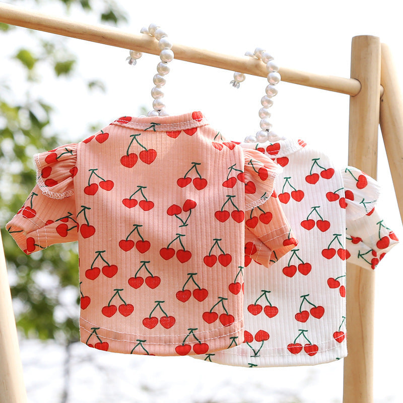 Pet Dog Print Bottoming Shirt Coat - My Store