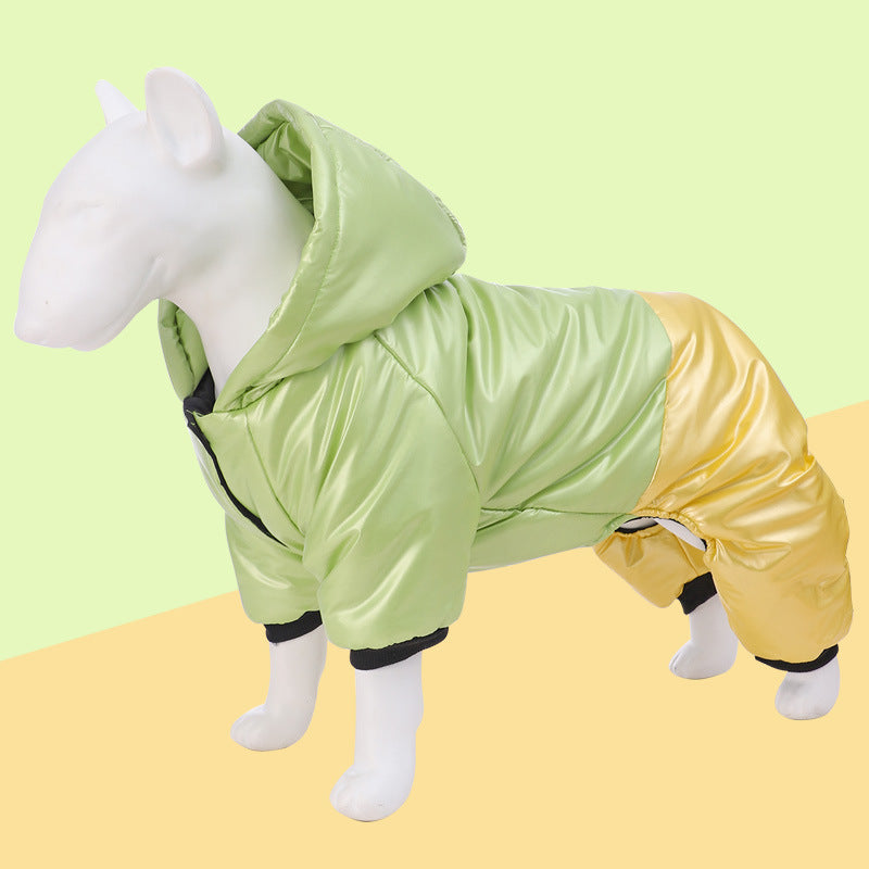 Pet Clothing Waterproof Windproof Dog Four-legged Cotton-padded Clothes - My Store