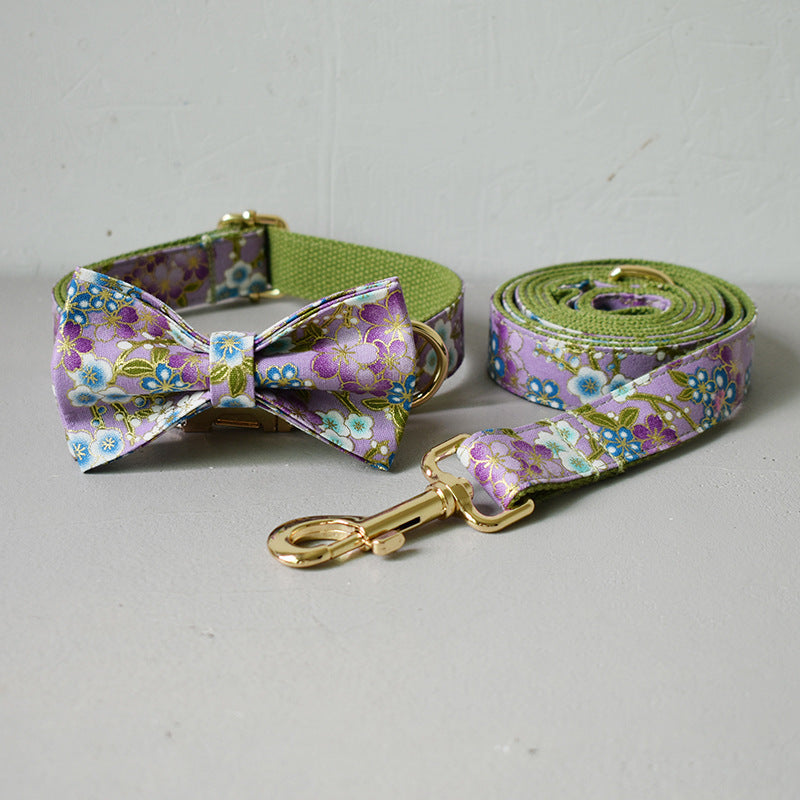 Purple Zephyr Collar Dog Leash Pet - My Store