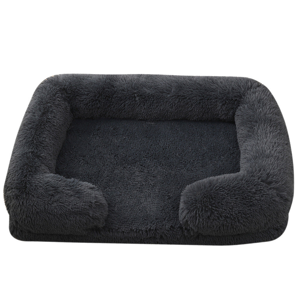 Plush Round Pet Bed Dog Bed Winter - My Store