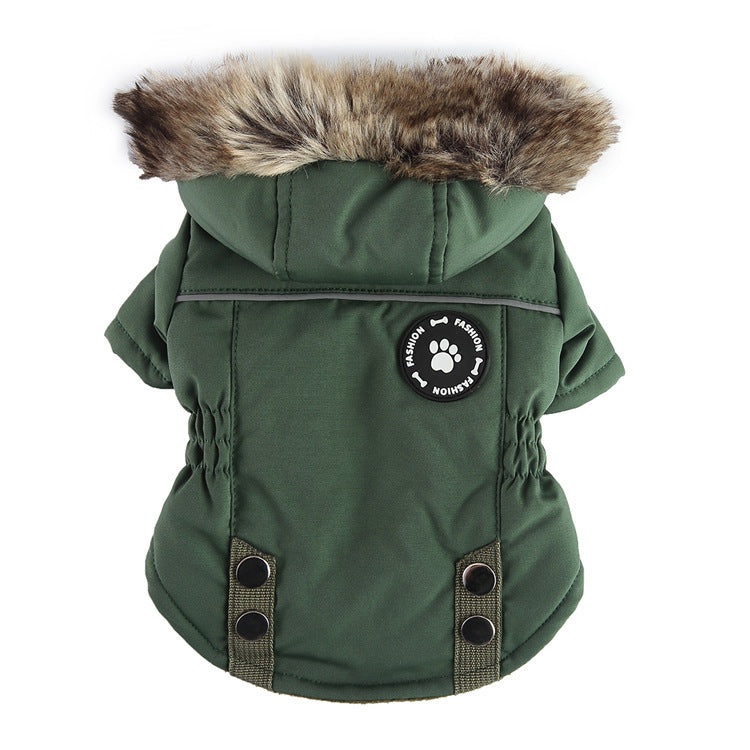 Pet Winter Cotton Dog Clothes Zipper Jacket Dog Supplies - My Store