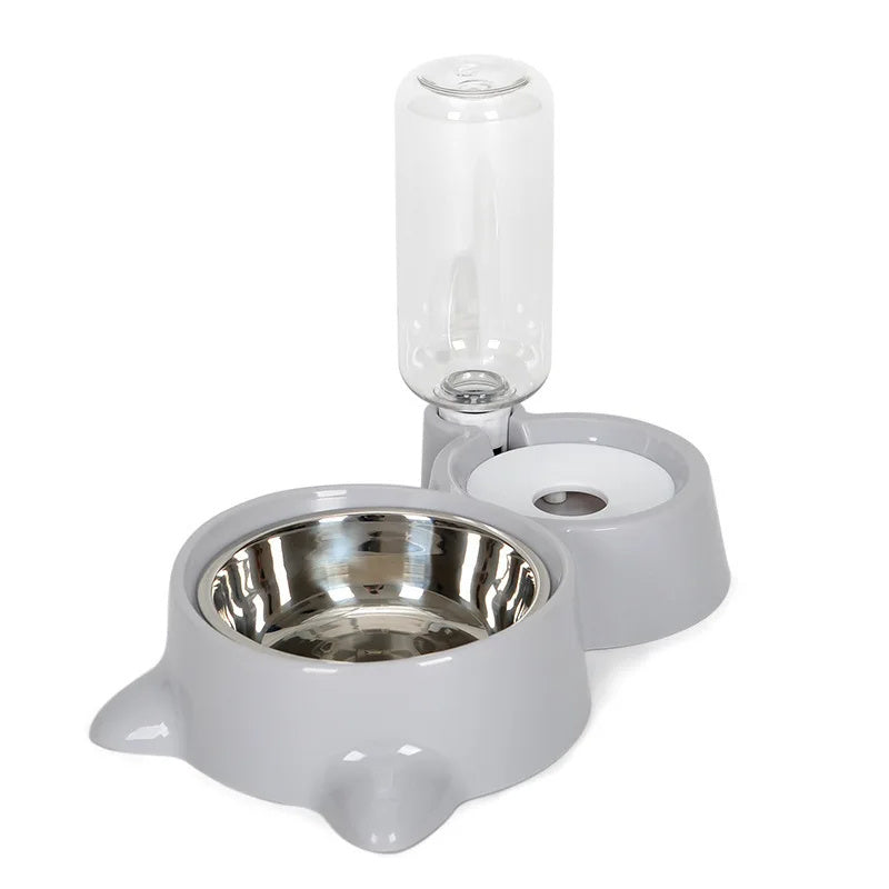 Pet Dog Cat Bowl Fountain Automatic Food Water Feeder Container For Cats Dogs Drinking Pet Articles Pet Cat Water Dispenser, Automatic Gravity Cat Water Bowl - My Store