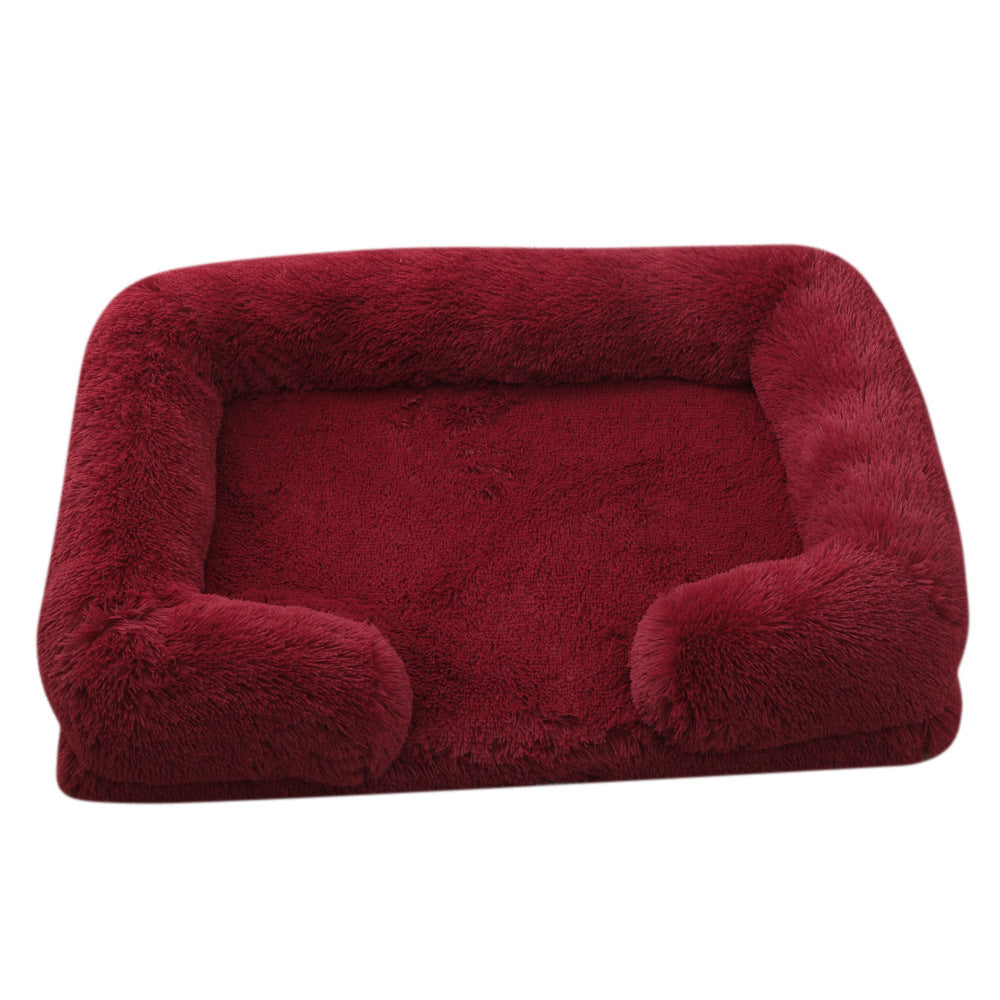 Plush Round Pet Bed Dog Bed Winter - My Store
