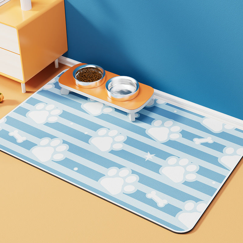 Pet Diatom Ooze Floor Mat Dogs And Cats Eating Mat Spill-proof Waterproof Quick-drying Placemat - My Store