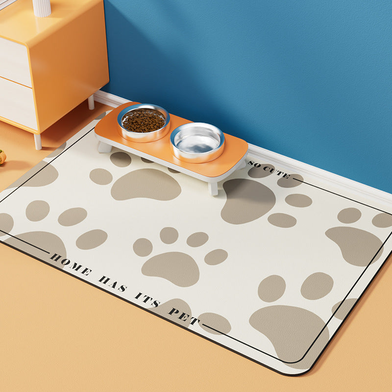 Pet Diatom Ooze Floor Mat Dogs And Cats Eating Mat Spill-proof Waterproof Quick-drying Placemat - My Store