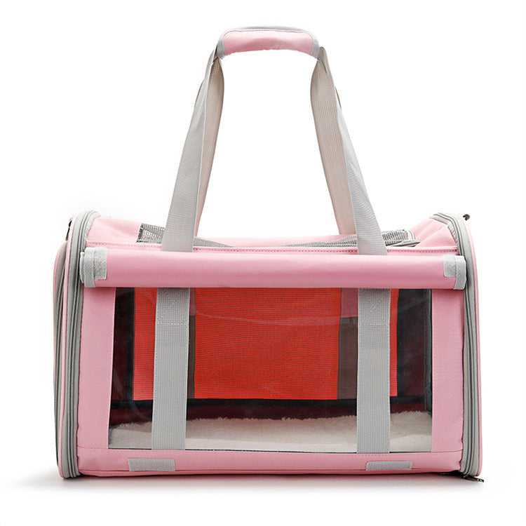 Outdoor Portable Pet Bag Transparent Breathable Foldable Pet Bag - My Store