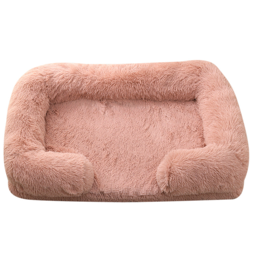 Plush Round Pet Bed Dog Bed Winter - My Store