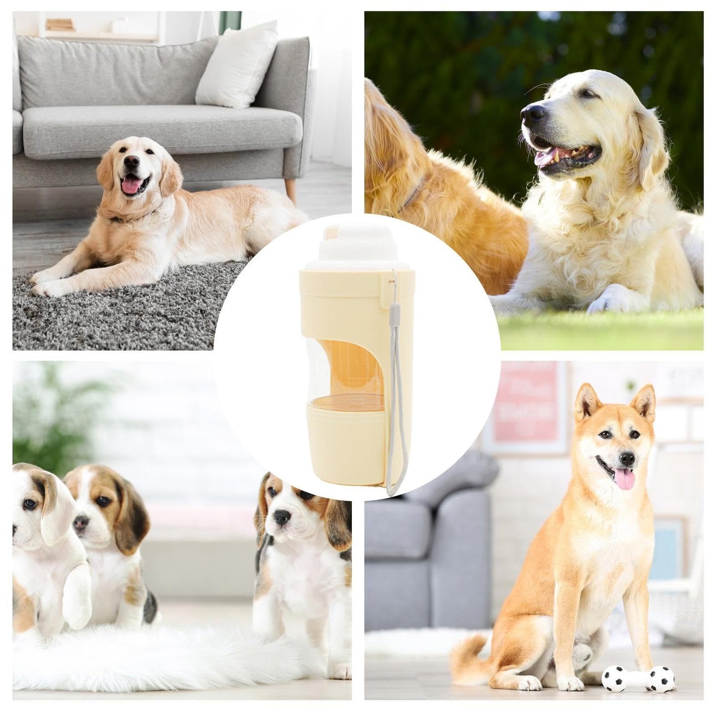 2 In 1 Travel Dog Water Bottle Pet Water Dispenser Feeder Drinking Feeder Dog Outing Water Feeder Pets Outdoor Portable Cup Pet Products - My Store