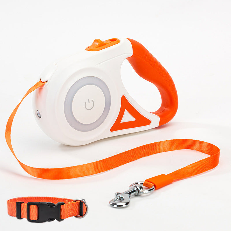 Dog Leash Retractable Leash And Dog Collar Spotlight Automatic Pet Dog Cat Traction Rope For Small Medium Dogs Pet Product - My Store