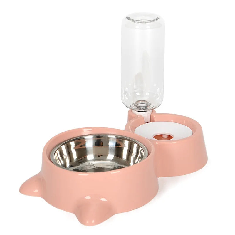 Pet Dog Cat Bowl Fountain Automatic Food Water Feeder Container For Cats Dogs Drinking Pet Articles Pet Cat Water Dispenser, Automatic Gravity Cat Water Bowl - My Store