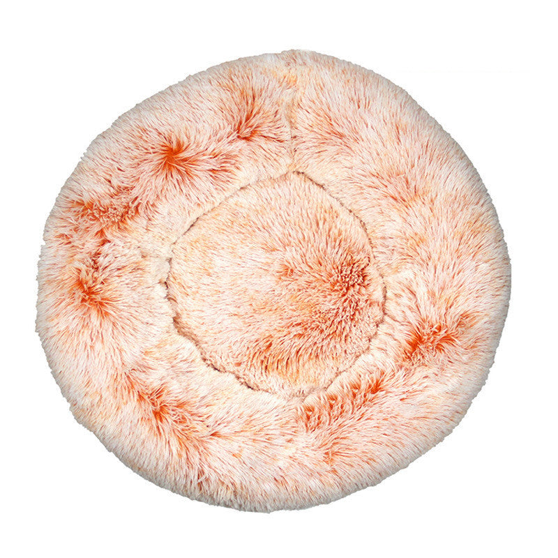 Pet Cat Supplies Round Plush Cat Litter Kennel Dog Mat To Keep Warm In Winter - My Store