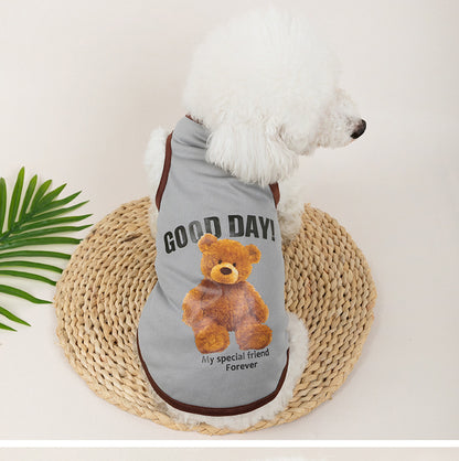 Breathable Thin Pet Clothes Summer Puppy Clothes Cat Clothes Dog Vest - My Store