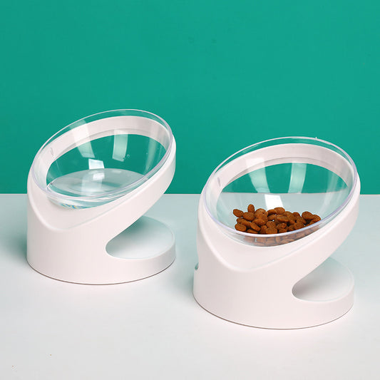 Cat Bowl Pet Diagonal Mouth To Protect Cervical Vertebra Pet Food Basin - My Store