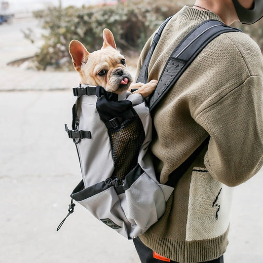 Pet Dog Carrier Bag Carrier For Dogs Backpack Out Double Shoulder Portable Travel Backpack Outdoor Dog Carrier Bag Travel - My Store