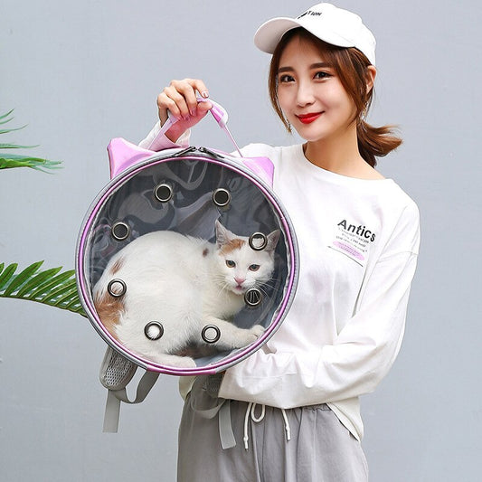 Transparent Pet Bag Go Out Portable Breathable Backpack - My Store