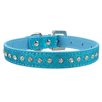 Shiny Hot Rhinestone Dog Cat Comfortable Korean Velvet Pet Leash - My Store