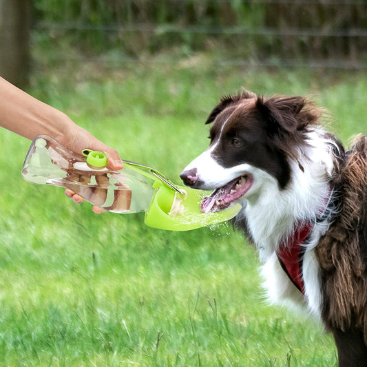 Portable Pet Water Dispenser Feeder Leak Proof With Drinking Cup Dish Bowl Dog Water Bottle - My Store