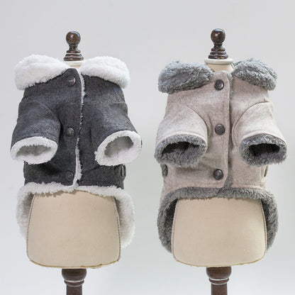 Dog Clothes Winter Pet Dog French Bulldog Jacket Thick Warm Dog Coat - My Store