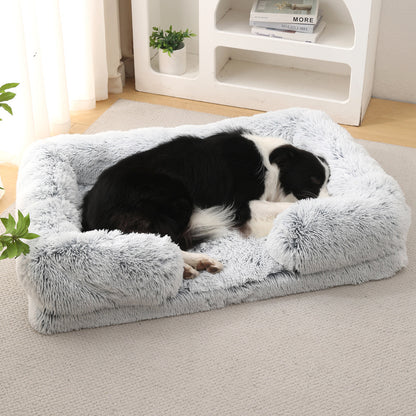 Plush Round Pet Bed Dog Bed Winter - My Store