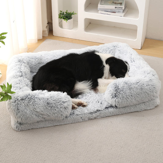 Plush Round Pet Bed Dog Bed Winter - My Store