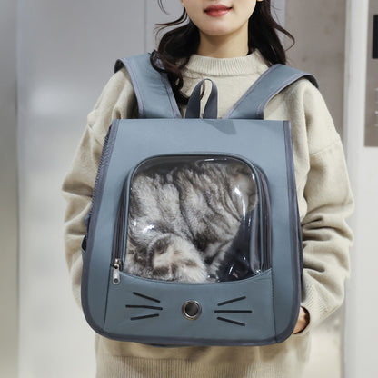 Pet Cat Carrier Bag Cat Backpack Outdoor Breathable Portable Shoulders Bag For Cats Small Dogs Transport Carrier - My Store