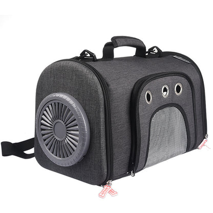 Pet Out Bag With Fan Side Mesh Ventilation - My Store