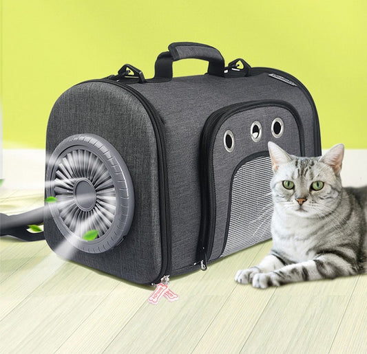 Pet Out Bag With Fan Side Mesh Ventilation - My Store