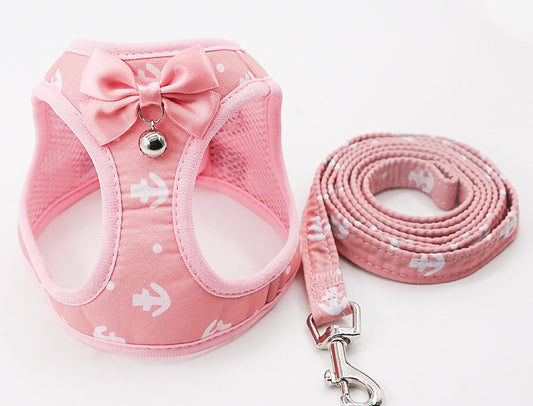 Cat Chain Traction Rope Set, Chest Harness, Cat Harness, Cat Collar, Dog Leash - My Store