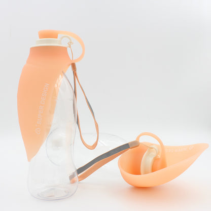 Portable Pet Water Dispenser Feeder Leak Proof With Drinking Cup Dish Bowl Dog Water Bottle - My Store