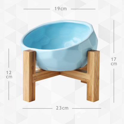 Yuanmiao Cat Bowl Ceramic Cat Food Bowl Protect Cervical Spine Cat Double Bowl Dog Water Bowl Food Bowl Dog Bowl Pet Bowl - My Store
