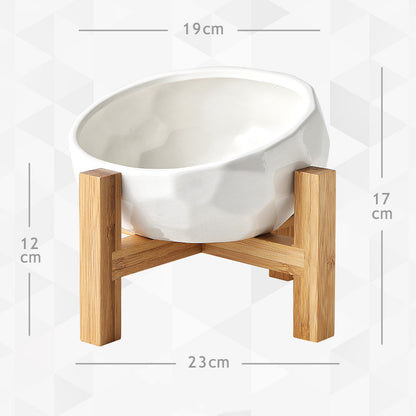 Yuanmiao Cat Bowl Ceramic Cat Food Bowl Protect Cervical Spine Cat Double Bowl Dog Water Bowl Food Bowl Dog Bowl Pet Bowl - My Store