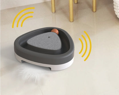 Pet Cat Self-hey Toy Smart Funny Cat Triangle Turntable Electric Toy Cat Scratcher - My Store