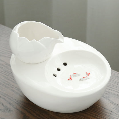 Flowing water fountain, living water cat, feeding water, drinking water artifact - My Store