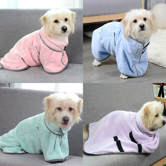 Quick-drying Pet Absorbent Towel Dog Bathrobe Pet Dog Bath Towel For Dogs Cats Microfiber Absorbent Pet Drying Towel Pet Supplies Pet Products - My Store