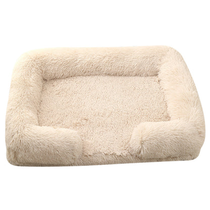 Plush Round Pet Bed Dog Bed Winter - My Store