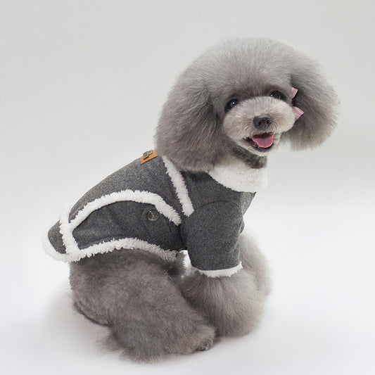Dog Clothes Winter Pet Dog French Bulldog Jacket Thick Warm Dog Coat - My Store