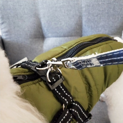 Waterproof Dog Clothes Winter Dog Coat With Harness Warm Pet Clothing Big Dog Jacket Chihuahua Labrador Coat Costume - My Store