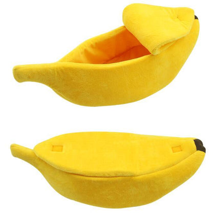 Pet House Dog Bed Banana Shape Dog House Cute Pet Kennel Nest Warm Dog Sofas Sleeping Bed - My Store