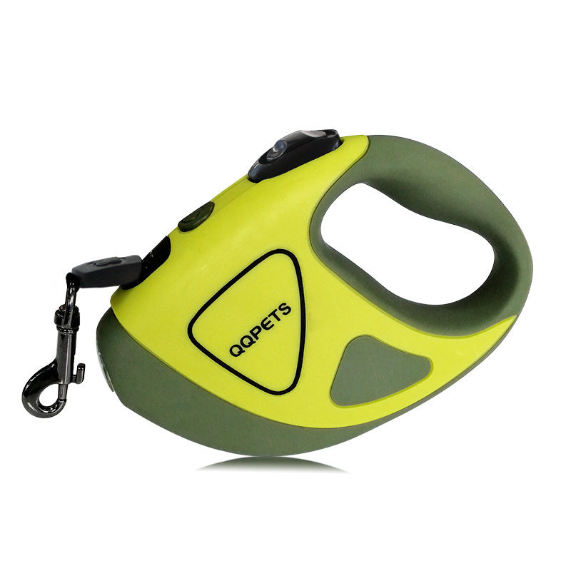 Pet Dog Automatic Retractable Fiber Leash Night Safety LED Shining Automatic Stretching Dog Hand Holding Rope Pet Supplies - My Store