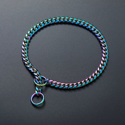 Small And Medium Sized Pet Dog Leash Stainless Steel Encrypted Collar - My Store
