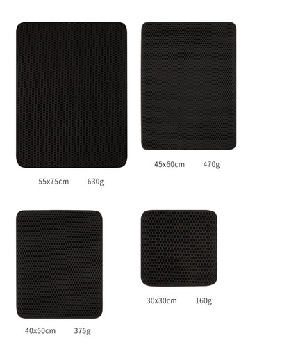 Pet Cat Litter Mat Pet Supplies EVA Double Cat Litter Mat - My Store