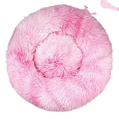 Pet Cat Supplies Round Plush Cat Litter Kennel Dog Mat To Keep Warm In Winter - My Store
